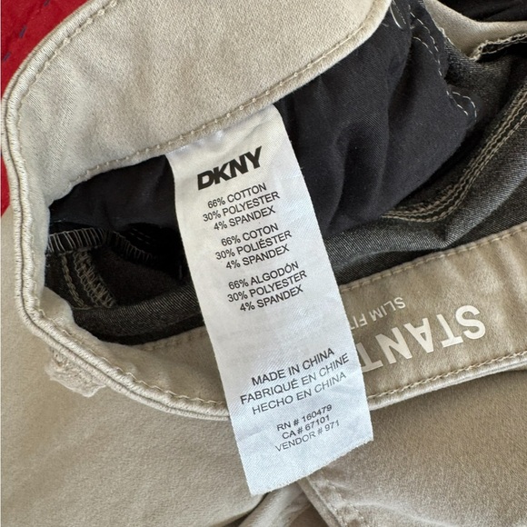 DKNY Khaki Slim Fit Pants 34x32 - Picture 5 of 5